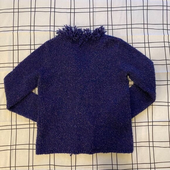 C.l.o.t.h.e.s. Fuzzy Yarn-Trimmed Cardigan Sweater - Picture 4 of 4